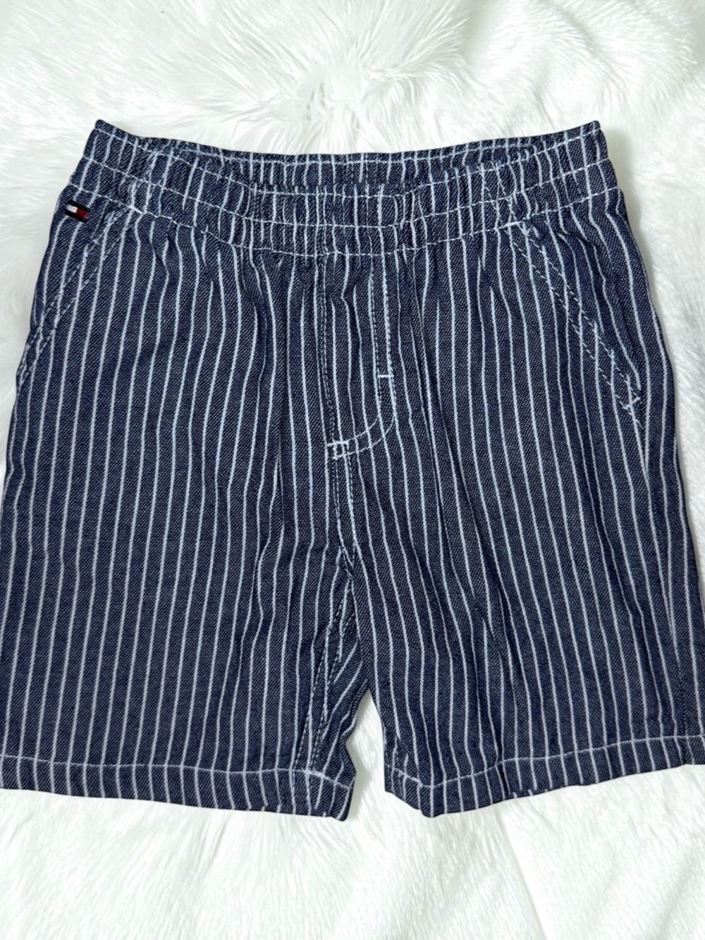 Tommy Hilfiger Kids Striped Shorts in Blue